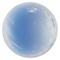 16K blue clouded skydome HDRi panorama